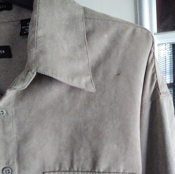 Was💲10! 🎉5/$20Soft suede men's button down shirt - Picture 7 of 10